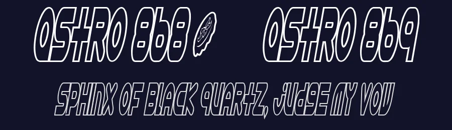 Astro 868 + Astro 869 by Caffeen Fonts — Display Font — thumbnail 2