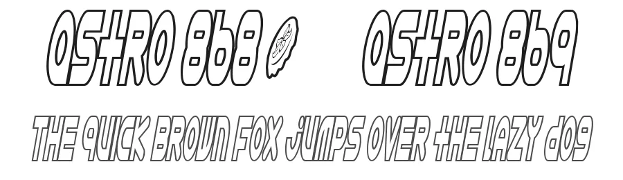 Astro 868 + Astro 869 by Caffeen Fonts — Display Font