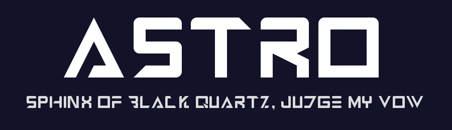 Astro by ManaDesigns — Display Font — thumbnail 2