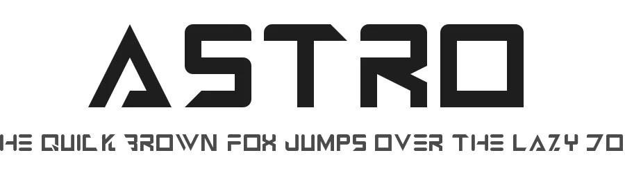 Astro by ManaDesigns — Display Font