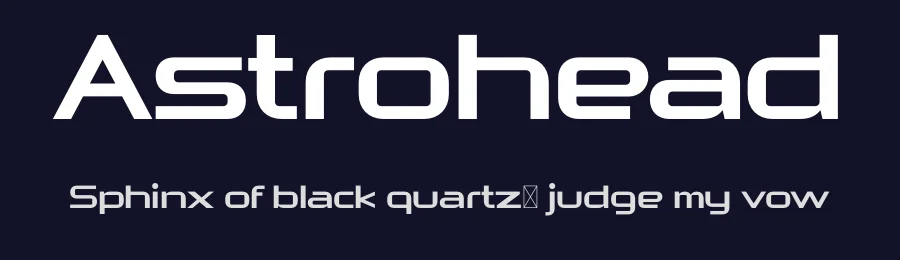 Astrohead by Headfonts — Display Font — thumbnail 2