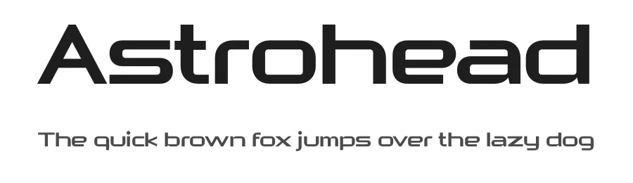 Astrohead by Headfonts β Display Font