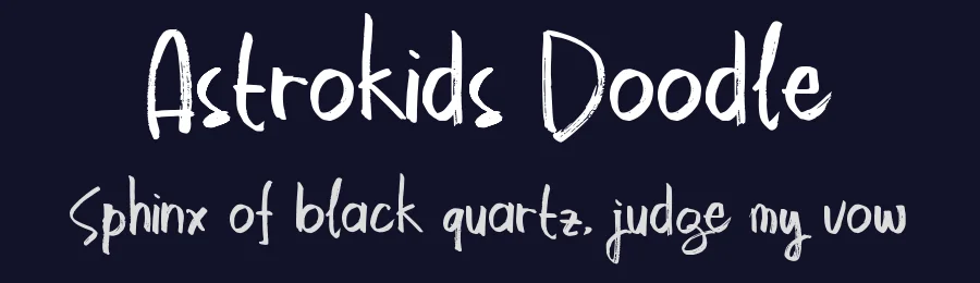 Astrokids Doodle by Debut Studio — Dingbats Font — thumbnail 2