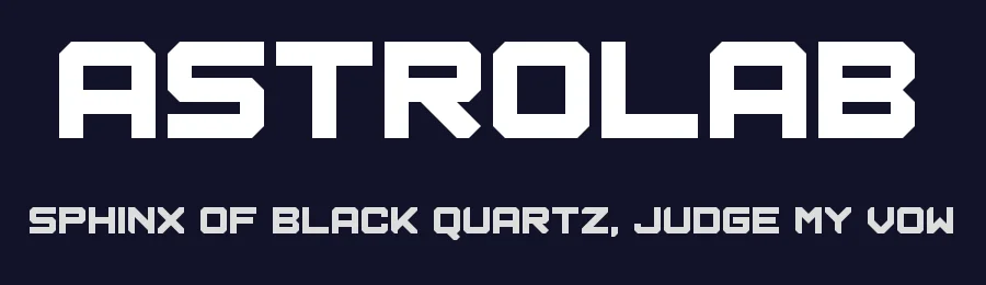 Astrolab by Chequered Ink — Display Font — thumbnail 2