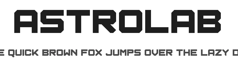 Astrolab by Chequered Ink — Display Font