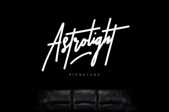 Astrolight Font by Maulana Creative — Script Handwritten Font