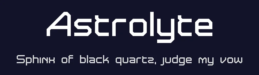 Astrolyte by dustBUST — Display Font — thumbnail 2