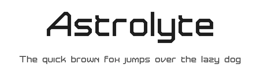 Astrolyte by dustBUST β Display Font