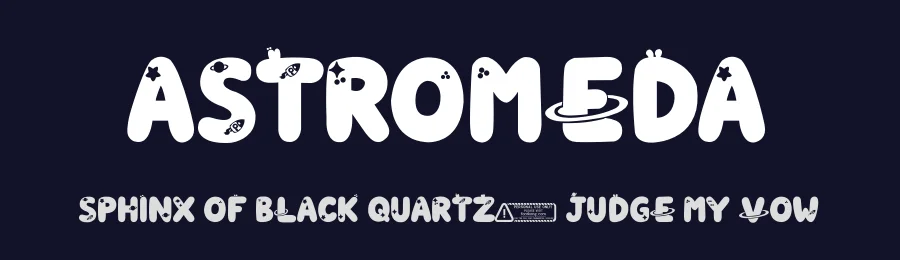 Astromeda by Kong Font — Decorative Font — thumbnail 2