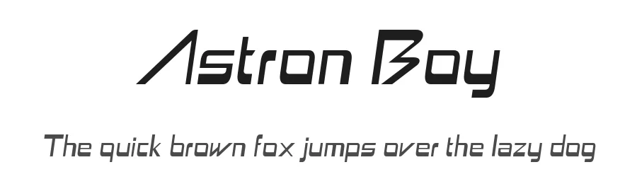 Astron Boy by Typodermic Fonts — Display Font