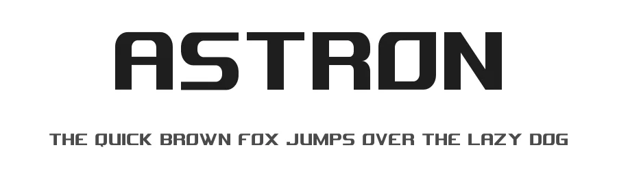 Astron by Mason Mulcahy — Display Font