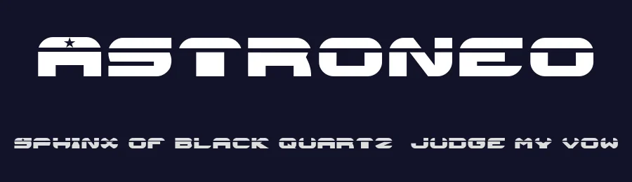 Astroneo by Cheikhna Diouf — Display Font — thumbnail 2