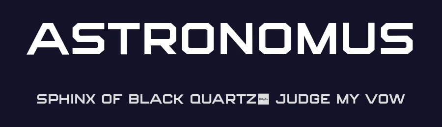 Astronomus by Patria Ari Typestudio — Display Font — thumbnail 2