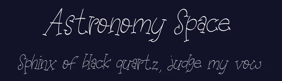 Astronomy Space by Qaratype2 — Decorative Font — thumbnail 2