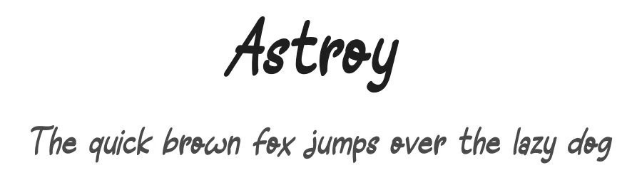 Astroy by Qaratype2 β Script Handwritten Font