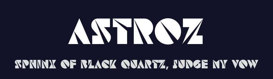 Astroz by Gravitype — Display Font — thumbnail 2