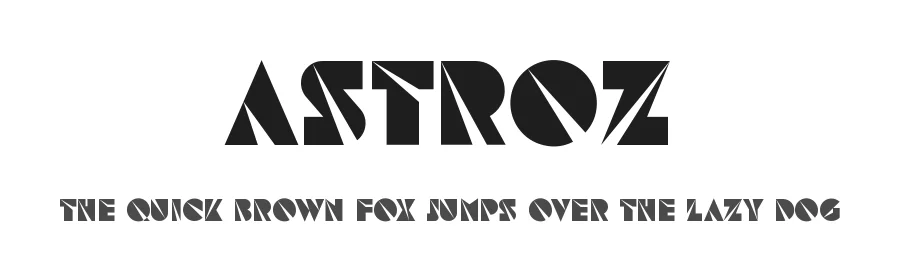 Astroz by Gravitype β Display Font