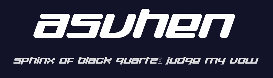 Asvhen by Uncarving Nation — Display Font — thumbnail 2