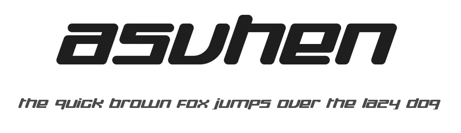Asvhen by Uncarving Nation β Display Font
