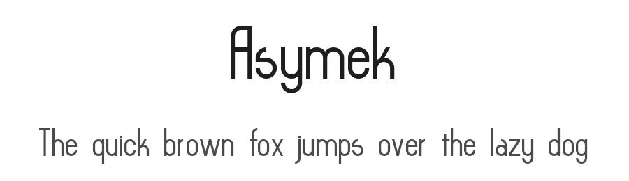 Asymek by Remedy667 — Sans Serif Font
