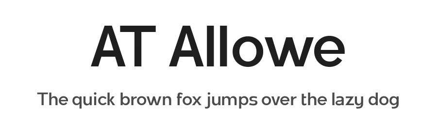 AT Allowe by Ardyana Types — Sans Serif Font