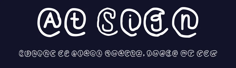 At Sign by JLH Fonts — Script Handwritten Font — thumbnail 2