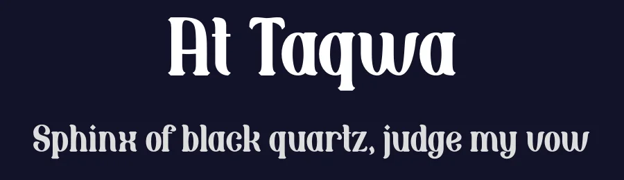 At Taqwa by Gilang Ternadho — Decorative Font — thumbnail 2