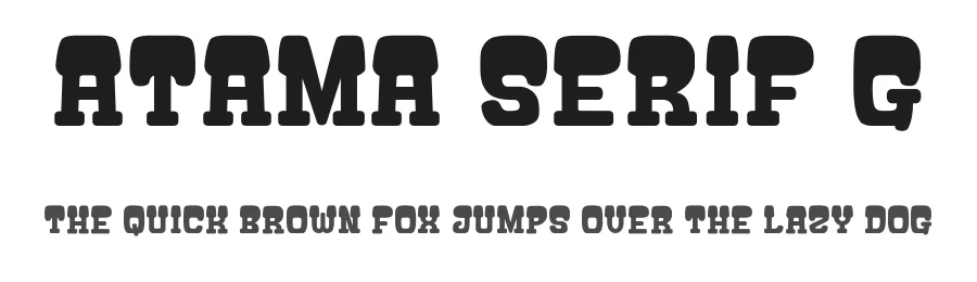 Atama Serif G