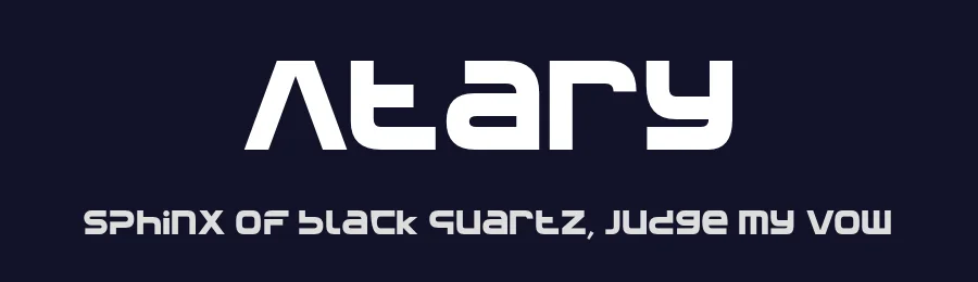 Atary by Almaz Studio — Display Font — thumbnail 2