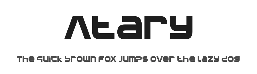 Atary by Almaz Studio — Display Font