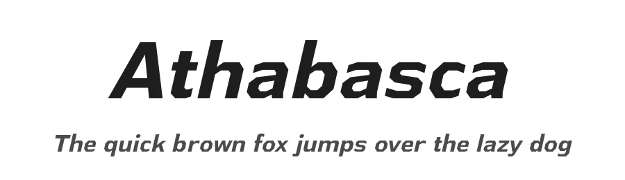 Athabasca by Typodermic Fonts — Sans Serif Font