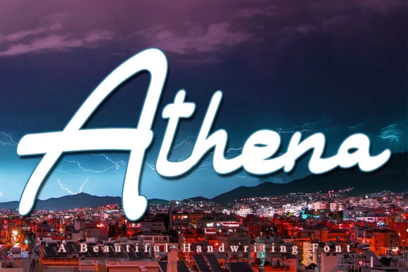 Athena Font by Slenting Art by Slenting Art — Script Handwritten Font