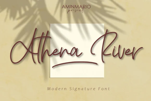 Athena River Font by aminmario — Script Handwritten Font