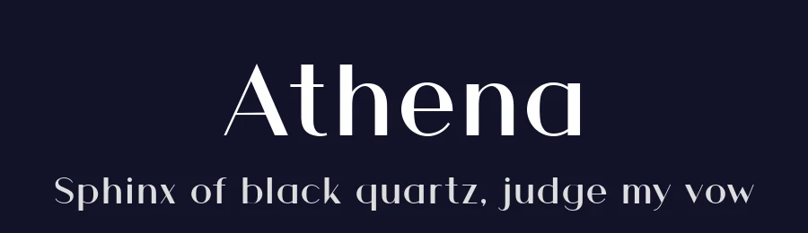 Athena by Ellen Luff — Decorative Font — thumbnail 2