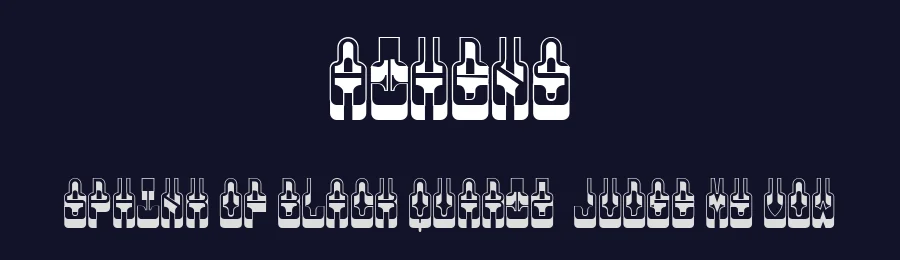 Athens by Vladimir Nikolic — Decorative Font — thumbnail 2