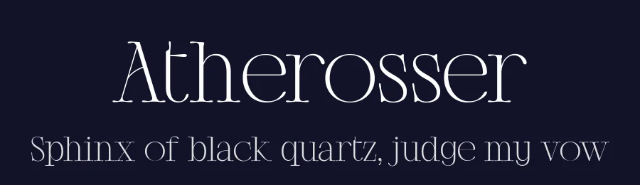 Atherosser by Moka Type Studio — Serif Font — thumbnail 2