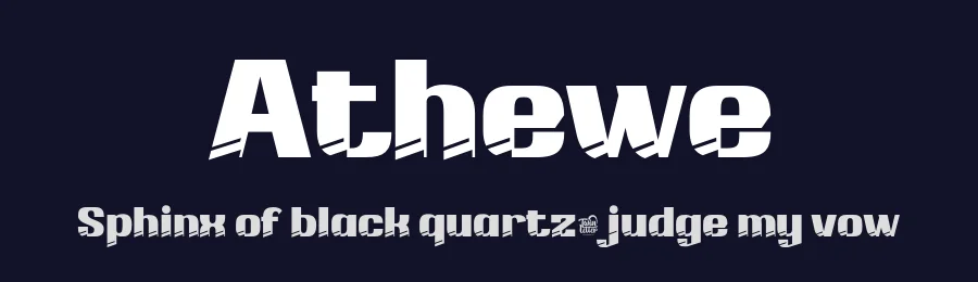 Athewe by twinletter — Decorative Font — thumbnail 2