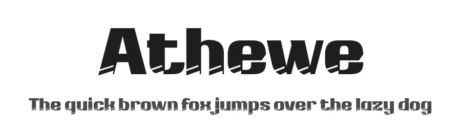 Athewe by twinletter β Decorative Font