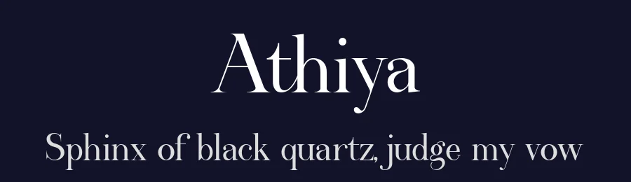 Athiya by Rmdndsign — Serif Font — thumbnail 2