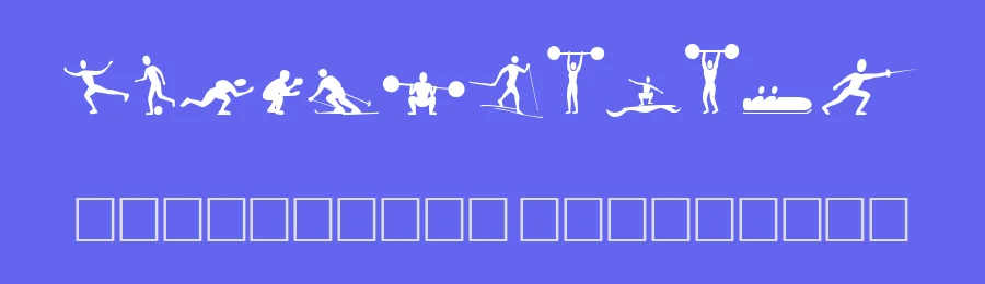 Athletes — Dingbats Font — thumbnail 3