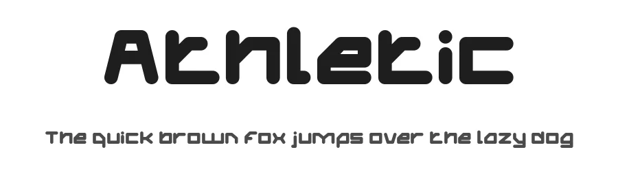 Athletic by weknow — Display Font