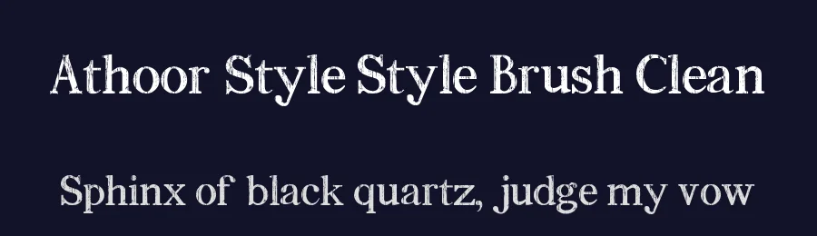 Athoor Style Brush Clean by Suamzu Art — Decorative Font — thumbnail 2
