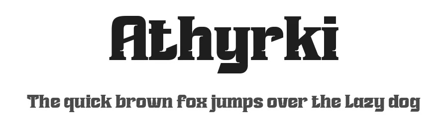 Athyrki by twinletter — Decorative Font