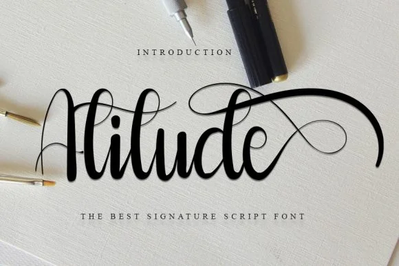 Atitude Font by Berkah Shop β Script Handwritten Font