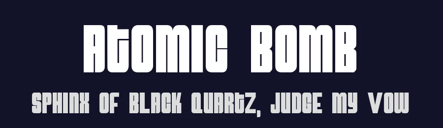 Atomic Bomb by BombHaus — Display Font — thumbnail 2