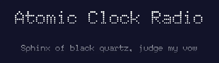 Atomic Clock Radio by Pizzadude — Display Font — thumbnail 2