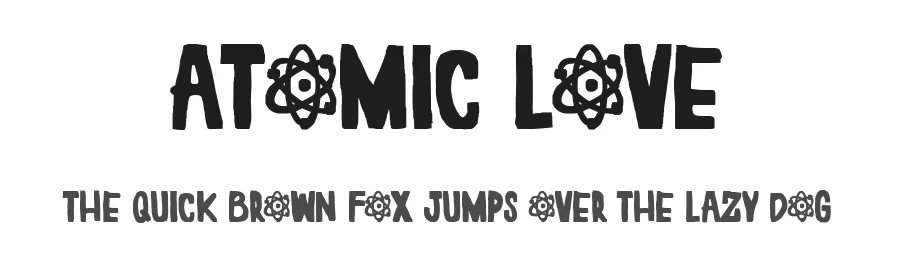Atomic Love by Woodcutter — Decorative Font