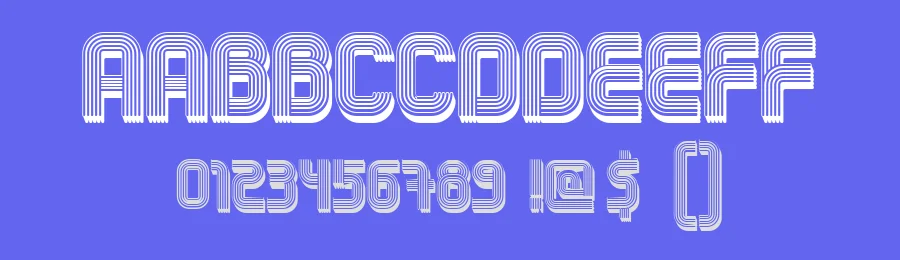 Atomic Number by Vladimir Nikolic — Decorative Font — thumbnail 3