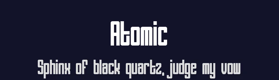 Atomic by Fontalicious — Display Font — thumbnail 2