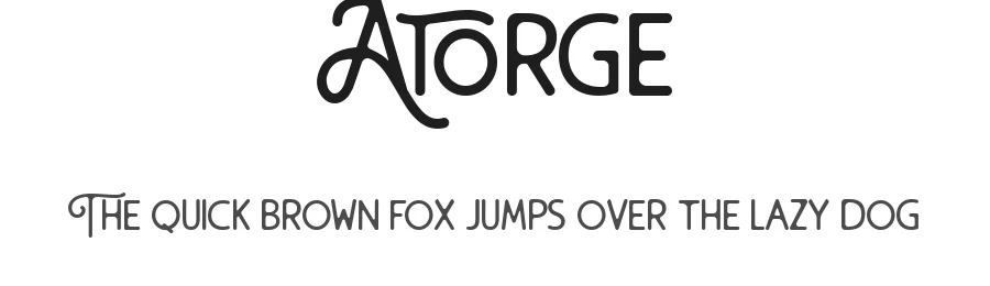 Atorge by Maulana Creative — Decorative Font